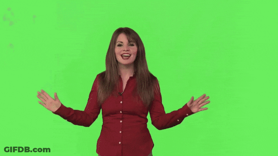 Explaining How Green Screen Works GIF