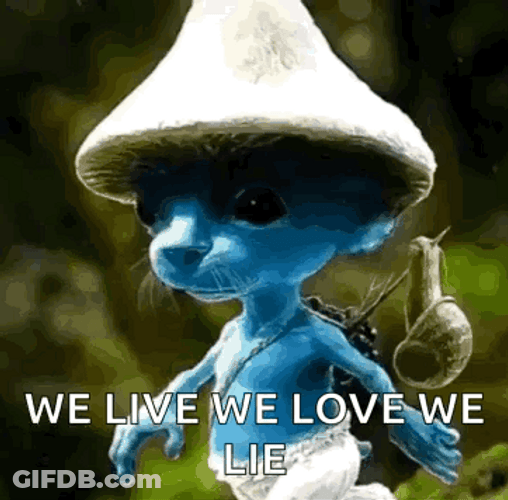 Explaining Life Smurf Cat Meme GIF