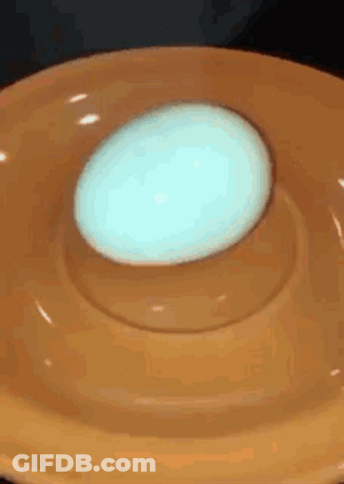 Explode Cutting Egg On Plate GIF