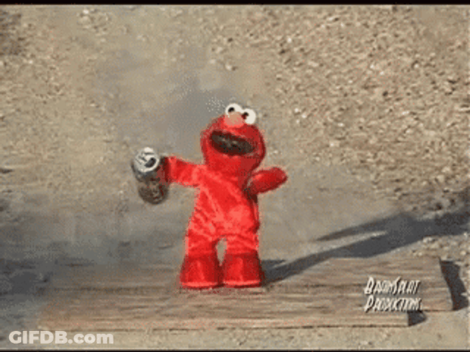 Explode Elmo Just Exploded GIF