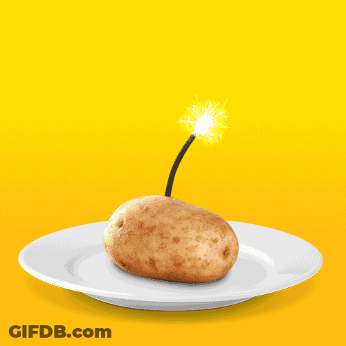 Exploding Dancing Potato GIF