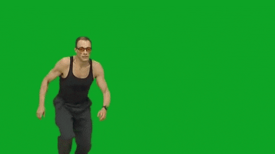 Explosion Green Screen Jean Claude Van Damme GIF