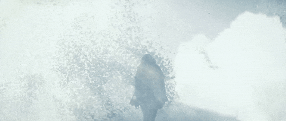 Explosion Green Screen Woman Walking GIF