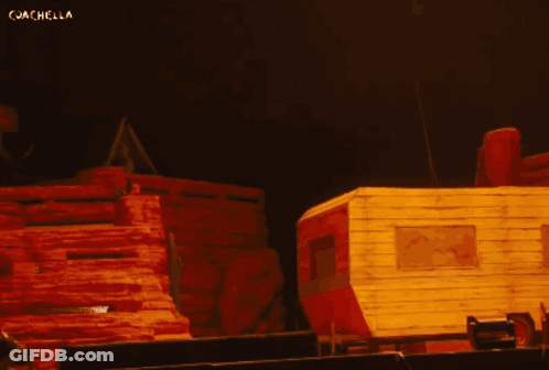 Explosion Painting With Coachella GIF