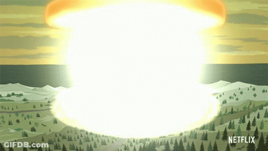 Explosion Paradise Mushroom Cloud GIF