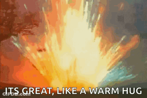 Explosion Saying Great Like Warm Hug GIF