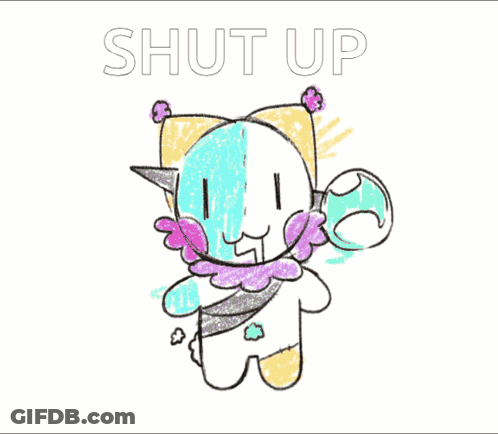 Explosion Saying Shut Up GIF