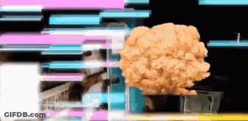 Explosion With Number 1 GIF