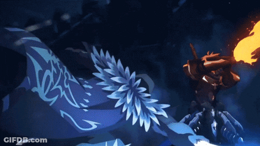Explosive Battle Anime Fights GIF