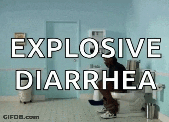 Explosive Diarrhea Man Flying GIF