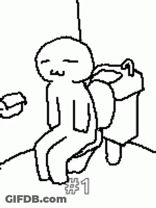 Explosive Diarrhea Number One Animation GIF