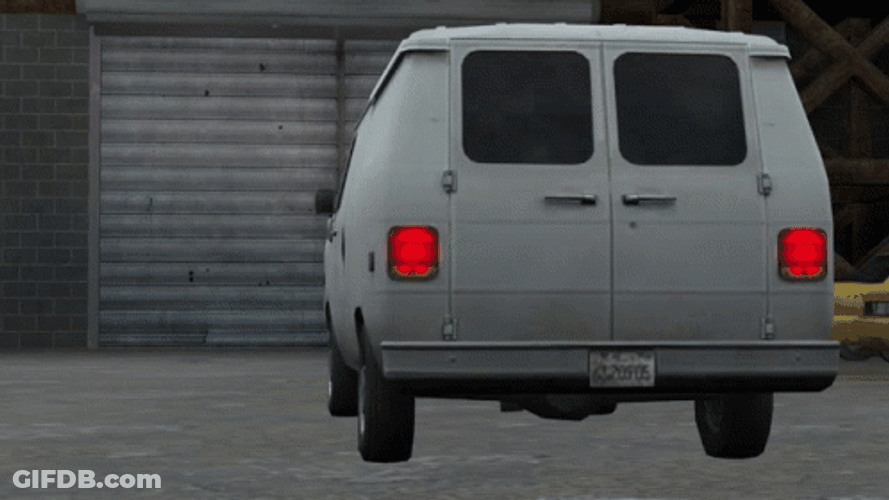 Explosive Van Crash And Burn GIF