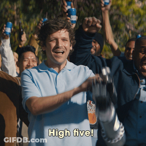 Extended Arm Love You Man High Five GIF