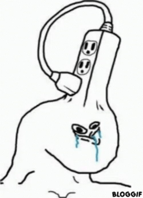 Extension Cord Brain Meme GIF