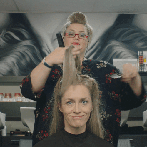 Extreme Haircut Transformation GIF