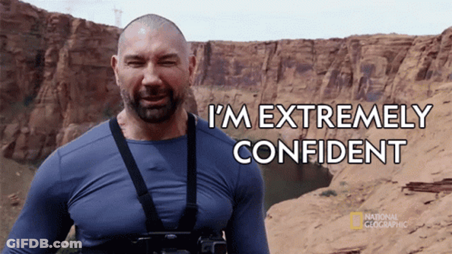 Extremely Confident Guy GIF