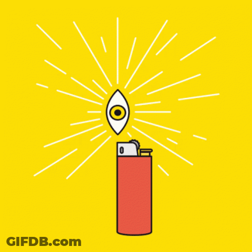 Eye As Lighter Fire GIF