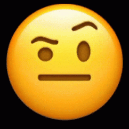 Eye Brow Raise Emoji GIF