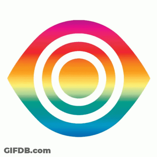 Eye Colorful Optical Illusion GIF