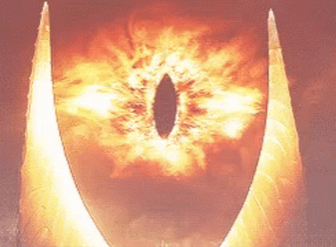 Eye Of Sauron Zooming In Looking GIF