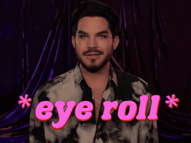 Eye Roll Adam Lambert GIF