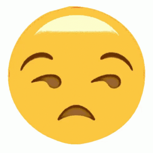 Eye Roll Emoji 360 Rotation Loop GIF