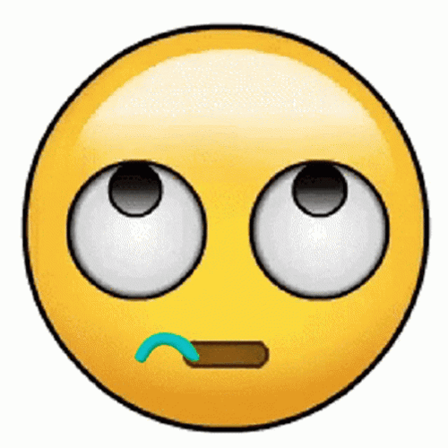 Eye Roll Emoji Crazy Face Doodle GIF