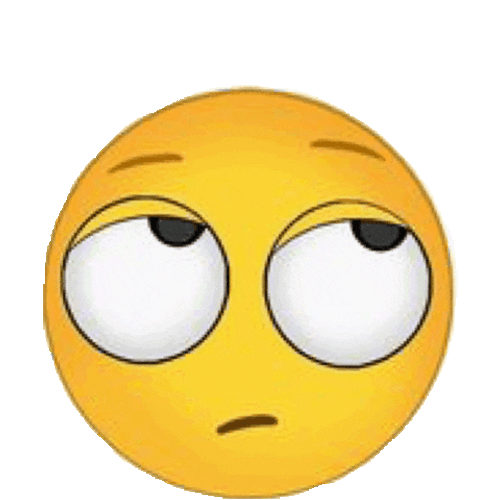 Eye Roll Emoji Hmm Whatever Unamused GIF