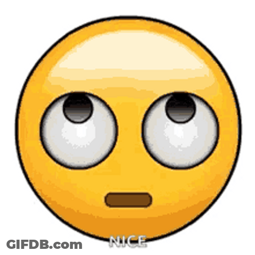 Eye Roll Emoji Nice Sarcastic Reaction GIF