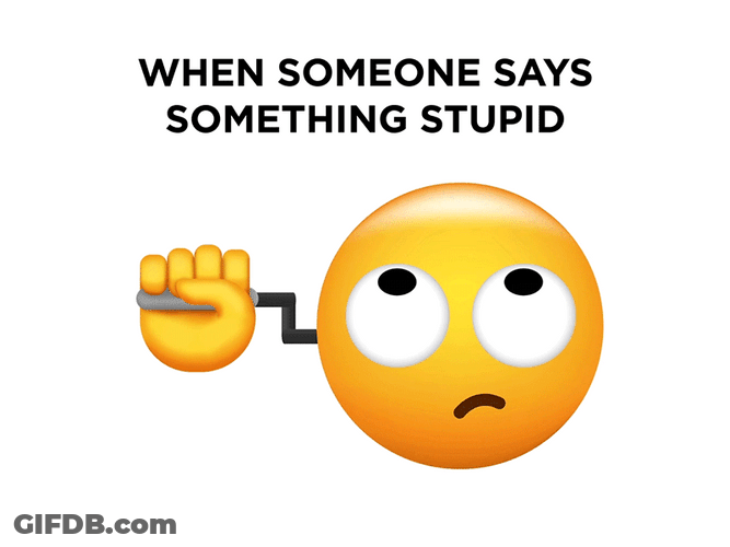 Eye Roll Emoji Reaction To Stupid GIF