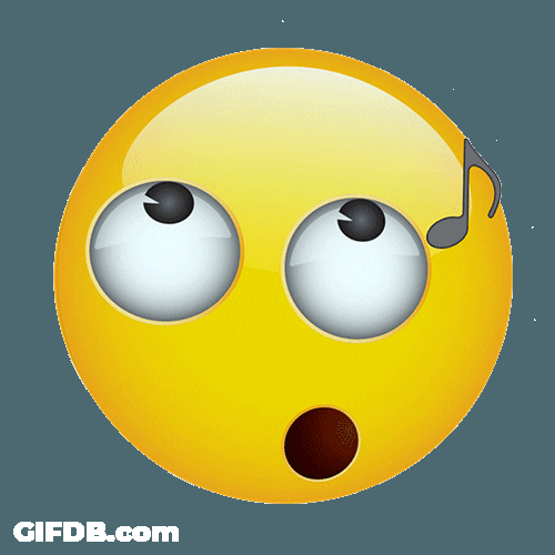 Eye Roll Emoji Singing Cartoon Animation GIF