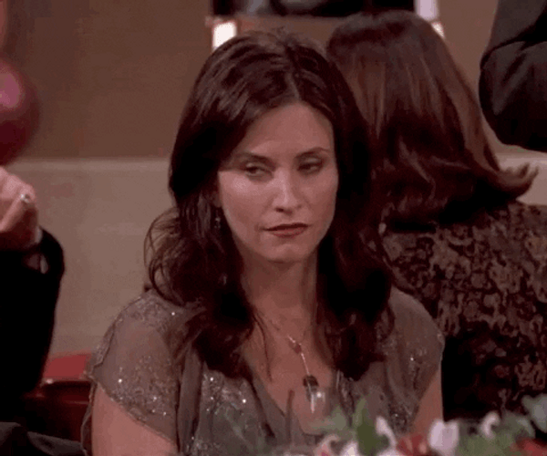 Eye Roll Monica Geller GIF