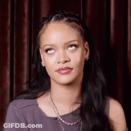 Eye Roll Rihanna Interview GIF