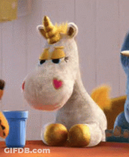 Eye Roll Unicorn GIF