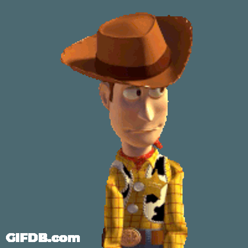 Eye Roll Woody Sticker GIF