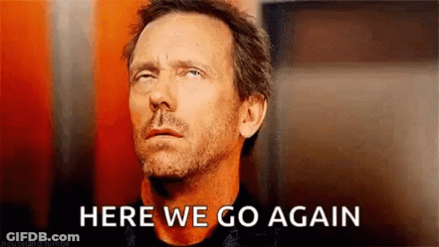 Eye Rolling Here We Go Again Nick Berry GIF