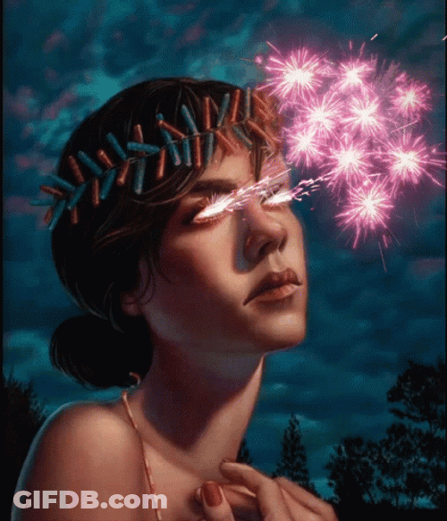 Eye Sight Fireworks Meme GIF