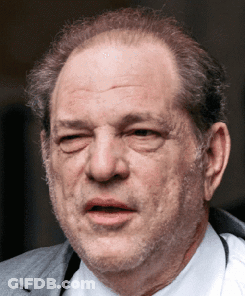 Eye Twitching Harvey Weinstein GIF