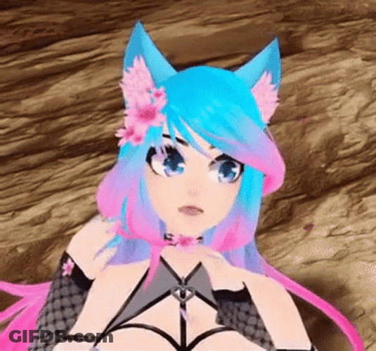 Eye Twitching Silvervale GIF