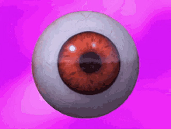 Eyeball In Pink Background GIF