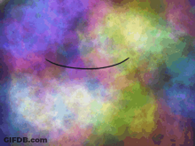 Eyeball On Colorful Wall GIF