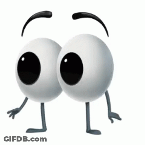 Eyeball Person Looking Around GIF