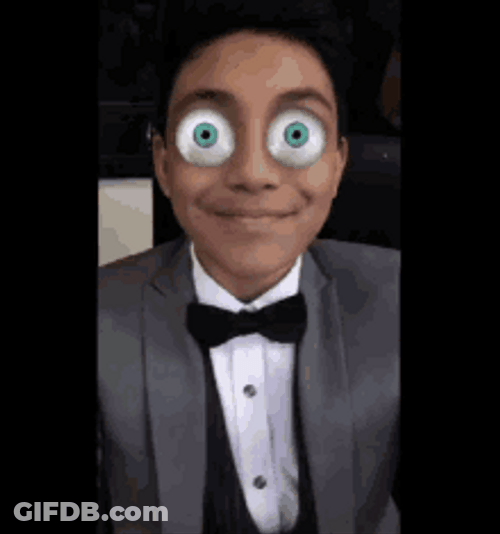 Eyeball Springing Out Of A Girl GIF