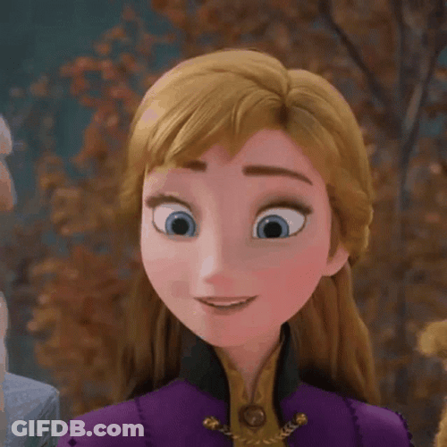 Eyebrow Raised Frozen Anna GIF