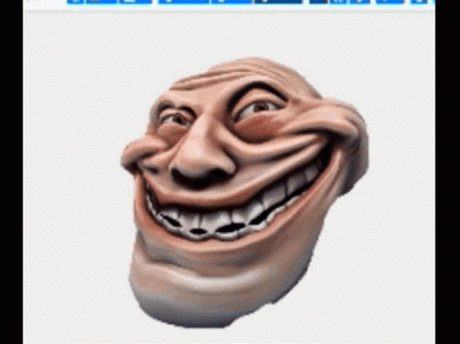 Eyebrow Wiggle Troll Face Meme GIF