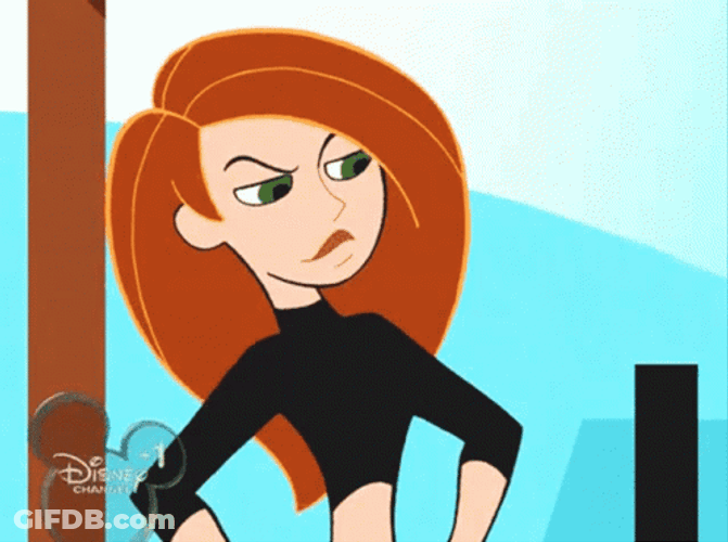 Eyebrows Raised Kim Possible GIF