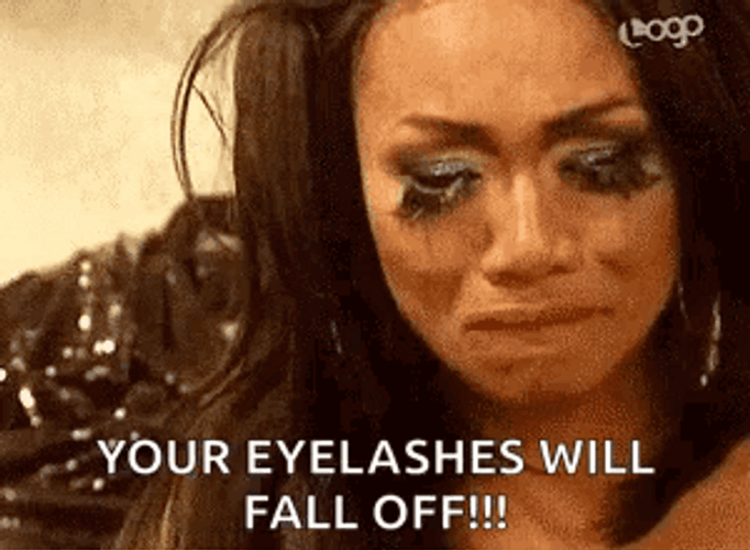 Eyelashes Will Fall Off Crying GIF