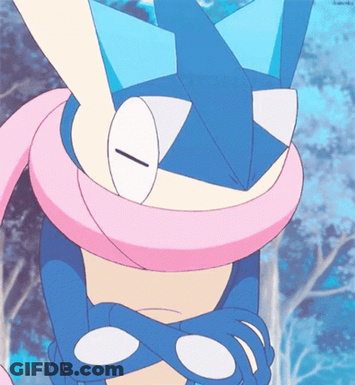 Eyes Closed Greninja GIF