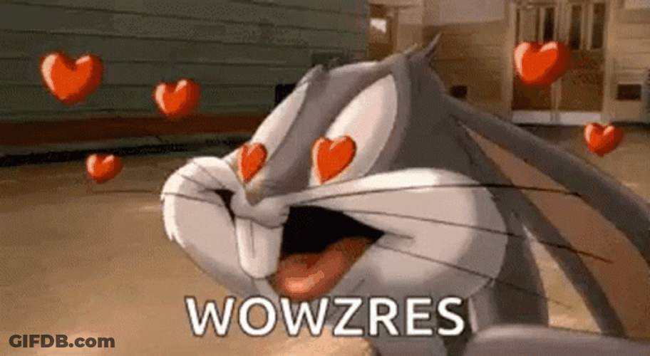 Eyes Popping Out Bugs Bunny Amazed GIF
