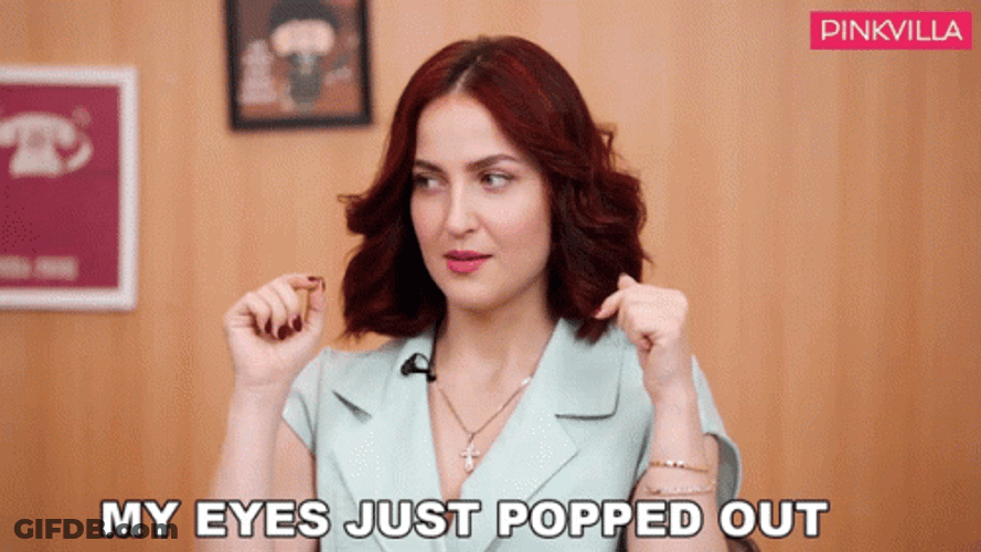 Eyes Popping Out Pretty Girl GIF